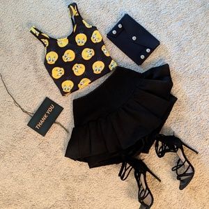 ♠️3/20♠️ Set of tank and pant-skirt